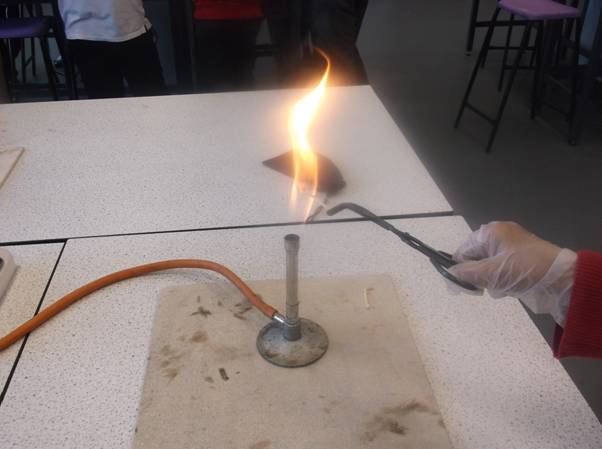 Mini thermite reaction this was irreversible.